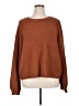 DKNY Solid Brown Pullover Sweater Size XL - photo 1