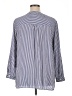 Carolina Belle 100% Rayon Stripes Blue 3/4 Sleeve Button-Down Shirt Size 1X - photo 2