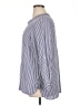 Carolina Belle 100% Rayon Stripes Blue 3/4 Sleeve Button-Down Shirt Size 1X - photo 5