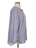 Carolina Belle 100% Rayon Stripes Blue 3/4 Sleeve Button-Down Shirt Size 1X - photo 4