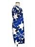 Vila 100% Polyester Print Blue Casual Dress Size S - photo 4