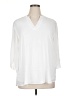 Timeson White 3/4 Sleeve Blouse Size XL - photo 1