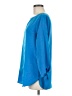Lands' End 100% Polyester Blue Long Sleeve Blouse Size 8 - photo 5