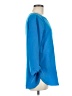 Lands' End 100% Polyester Blue Long Sleeve Blouse Size 8 - photo 4