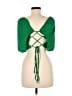 Shein 100% Polyester Green 3/4 Sleeve Blouse Size M - photo 2