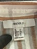 Forever 21 Plus 100% Cotton Stripes Tan Short Sleeve Blouse Size 1X - photo 7