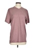 Assorted Brands Solid Burgundy Short Sleeve T-Shirt Size S - photo 1