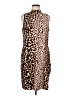 Apt. 9 Animal Print Brown Cocktail Dress Size M - photo 1