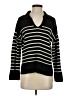 Elie Tahari Stripes Black Pullover Sweater Size S - photo 1