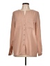 Silence and Noise 100% Polyester Tan Long Sleeve Blouse Size L - photo 1