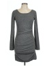 Express Solid Gray Casual Dress Size L - photo 1