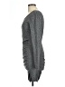 Express Solid Gray Casual Dress Size L - photo 5