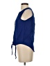 Timing Blue Sleeveless Button-Down Shirt Size S - photo 5