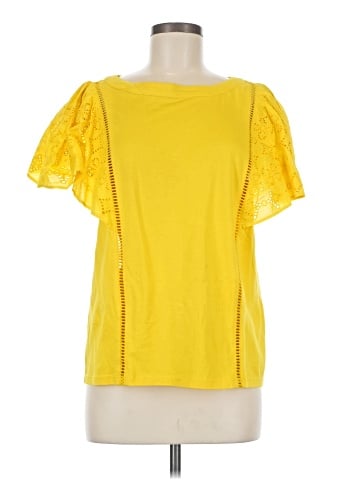 Banana Republic Factory Store Short Sleeve Blouse (view 1)