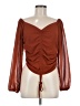 Shein Brown Long Sleeve Blouse Size 8 - 10 - photo 1