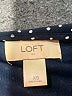 Ann Taylor LOFT Outlet 100% Polyester Stars Black Short Sleeve Blouse Size XS - photo 7