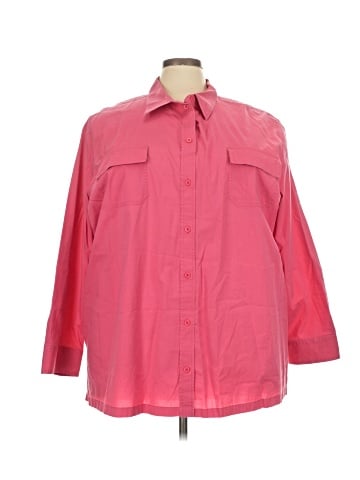 Liz & Me 3/4 Sleeve Button-Down Shirt (view 1)