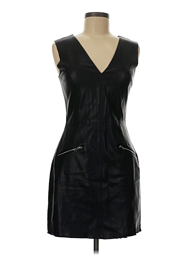 Pre-owned Zara Basic Cocktail Dress In Black