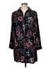 Julia 100% Polyester Floral Black 3/4 Sleeve Blouse Size M - photo 1