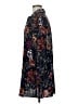 Julia 100% Polyester Floral Black 3/4 Sleeve Blouse Size M - photo 5