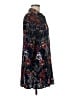 Julia 100% Polyester Floral Black 3/4 Sleeve Blouse Size M - photo 4