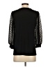 CeCe Black 3/4 Sleeve Top Size XS - photo 2