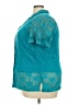 Teddi Teal Short Sleeve Blouse Size 4X (estimated) - photo 5