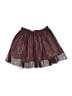 Peek... 100% Polyester Metallic Burgundy Skirt Size 4 - 5 - photo 1