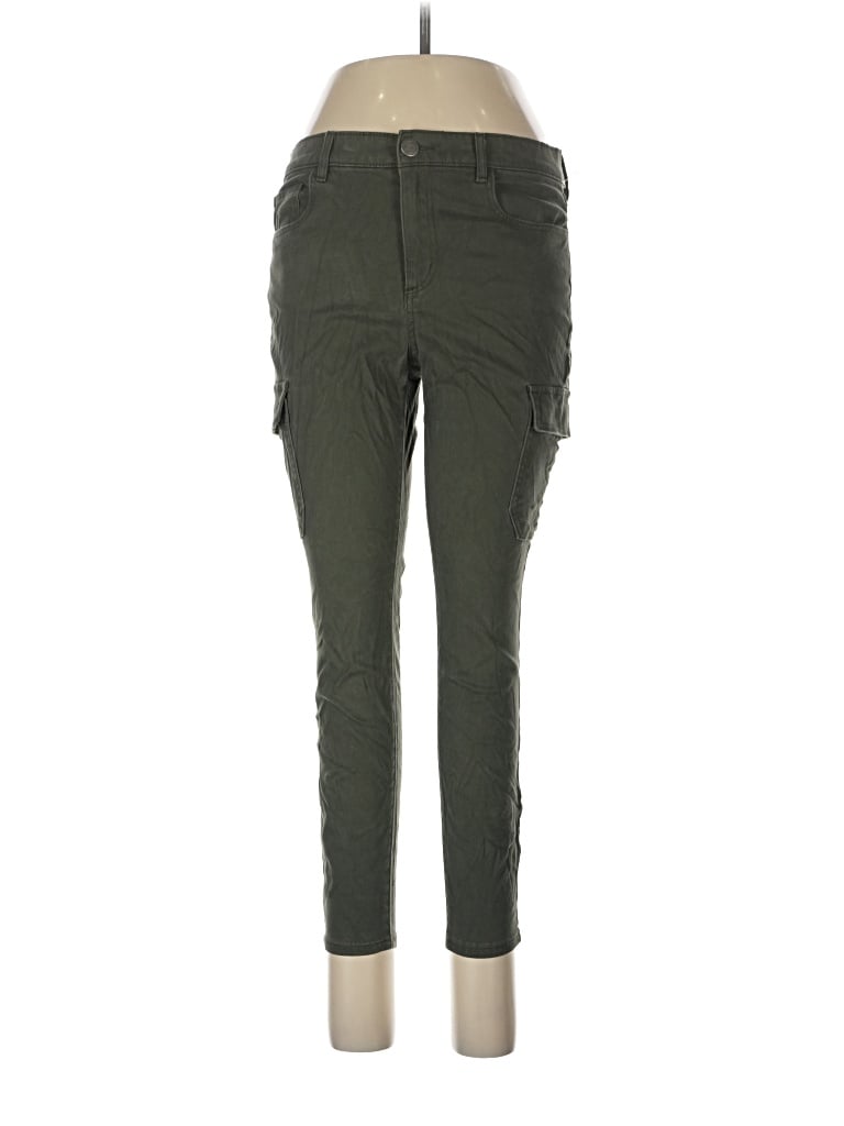 Pre-owned Ann Taylor Loft Cargo Pants In Green