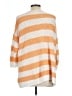 J.Jill Stripes Orange Pullover Sweater Size L - photo 2