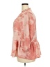 Fred David 100% Polyester Tie-dye Pink 3/4 Sleeve Blouse Size 2X - photo 5