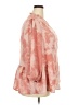 Fred David 100% Polyester Tie-dye Pink 3/4 Sleeve Blouse Size 2X - photo 4