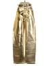 Zara 100% Baumwolle Metallic Gold Jeans Size 2 - photo 1