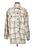Hyfve 100% Polyester Plaid Ivory Long Sleeve Blouse Size S - photo 1