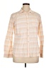 Talbots 100% Cotton Stripes Orange Long Sleeve Button-Down Shirt Size 14 - photo 1