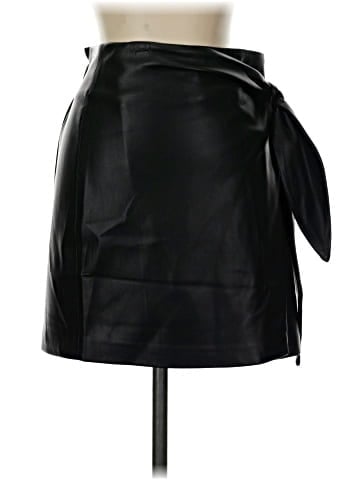 MNG Faux Leather Skirt (view 1)