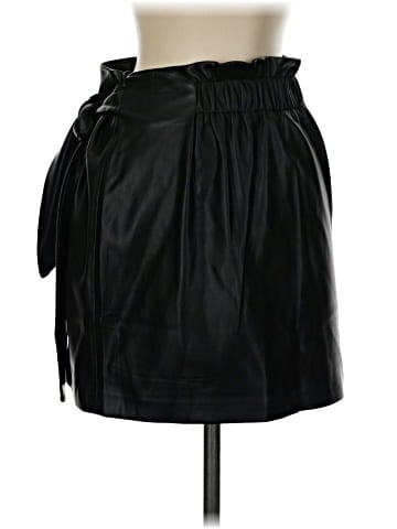 MNG Faux Leather Skirt (view 2)