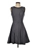 BCBGeneration Stripes Gray Casual Dress Size 4 - photo 1