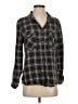 Billy T 100% Lyocell Plaid Gray Long Sleeve Button-Down Shirt Size S - photo 1