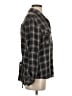 Billy T 100% Lyocell Plaid Gray Long Sleeve Button-Down Shirt Size S - photo 4