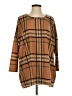 Bombom Plaid Brown Pullover Sweater Size S - photo 1