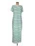 Unbranded Stripes Teal Casual Dress Size M - photo 1