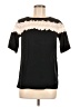 Sandro 100% Viscose Black Short Sleeve Top Size Med (2) - photo 1