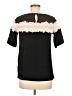 Sandro 100% Viscose Black Short Sleeve Top Size Med (2) - photo 2
