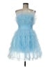 Mac Duggal 100% Polyester Blue Cocktail Dress Size 6 - photo 1