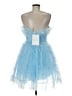 Mac Duggal 100% Polyester Blue Cocktail Dress Size 6 - photo 2