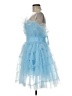 Mac Duggal 100% Polyester Blue Cocktail Dress Size 6 - photo 5