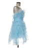 Mac Duggal 100% Polyester Blue Cocktail Dress Size 6 - photo 4