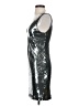 Aqua Metallic Silver Cocktail Dress Size S - photo 5