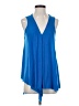 Indigo 100% Polyester Blue Sleeveless T-Shirt Size S - photo 1